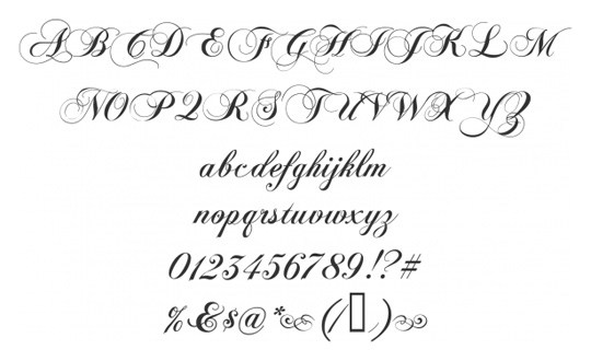 beautiful calligraphy fonts